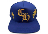 Chrome Hearts Cross Patch Cap Blue/Yellow