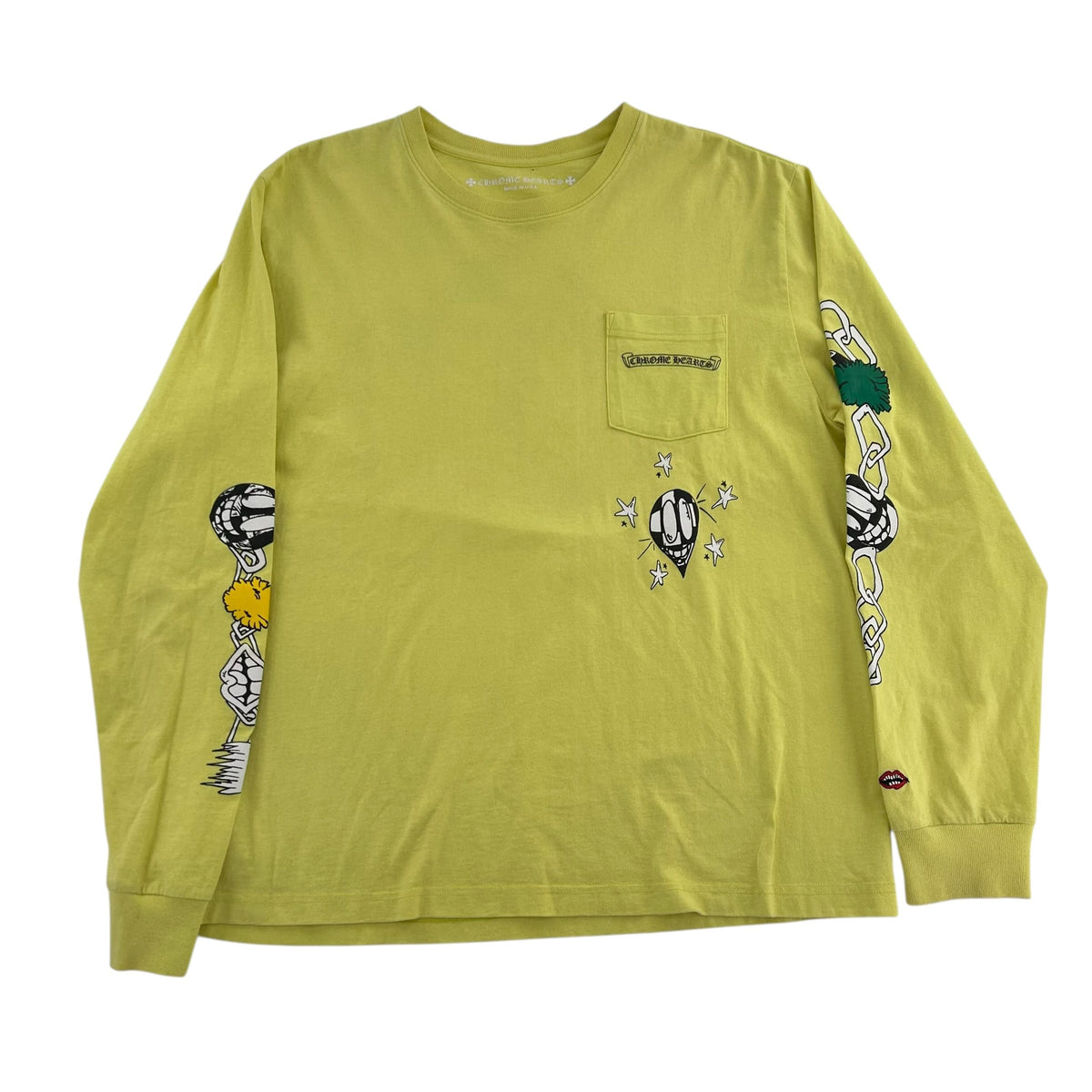 Chrome Hearts Matty Boy Link L/S T-shirt Lime Green