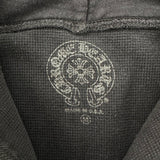 Chrome Hearts Scroll Logo Thermal Zip-Up Hoodie Black