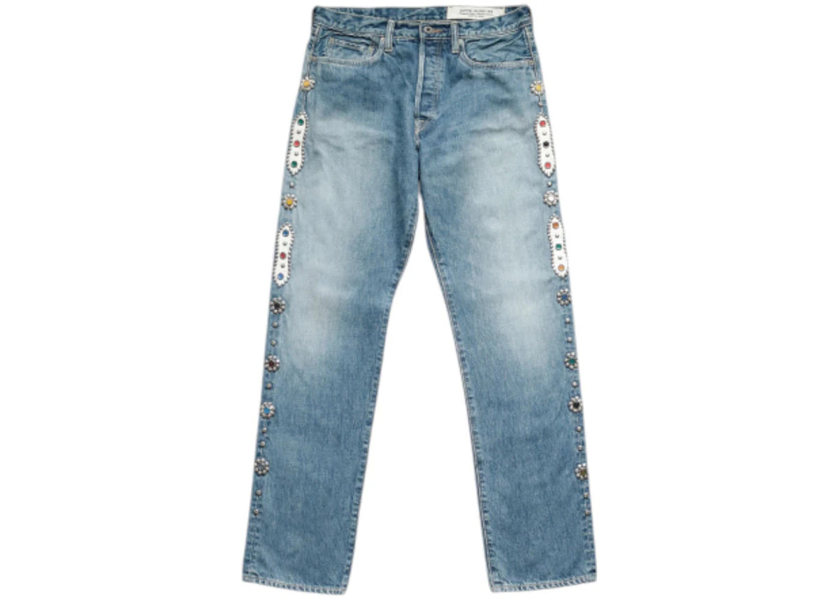 Kapital 14 Oz Denim 5P Monkey Cisco Gemstone Pants Indigo