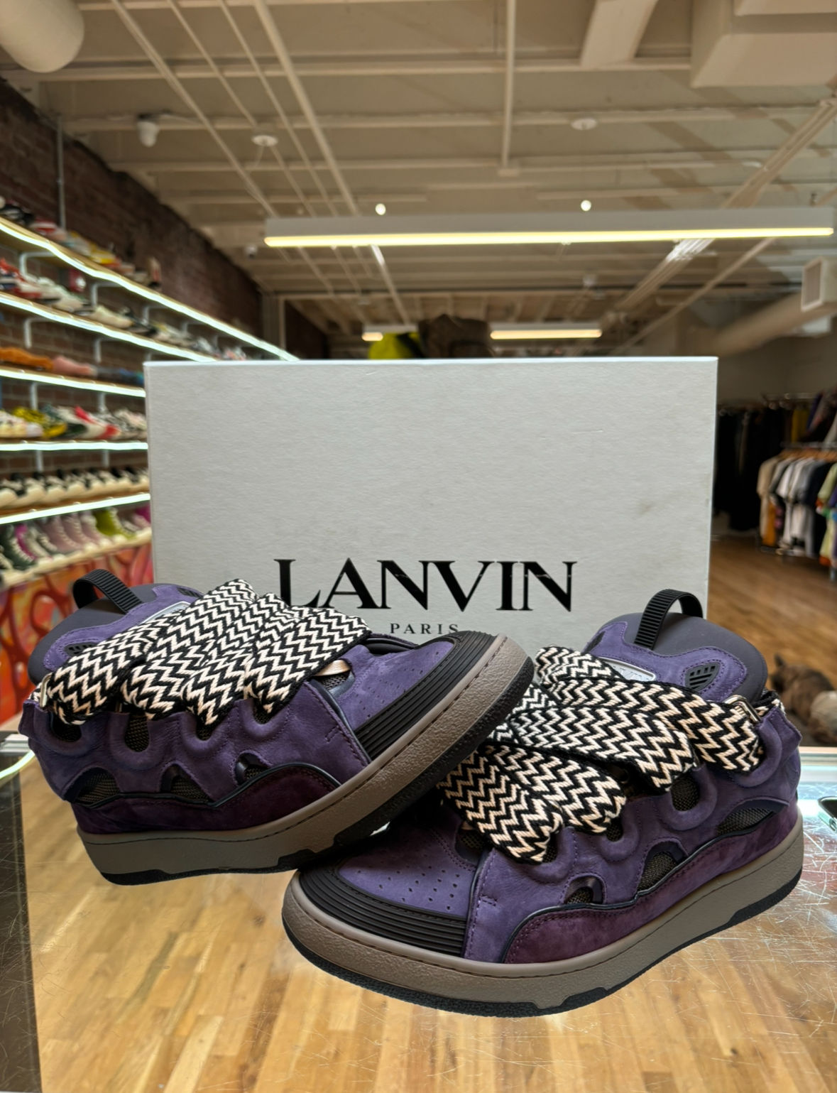 Lanvin Curb Sneaker "Purple"