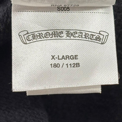 Chrome Hearts Vertical Letter Zip Hoodie Black - Lightly Worn