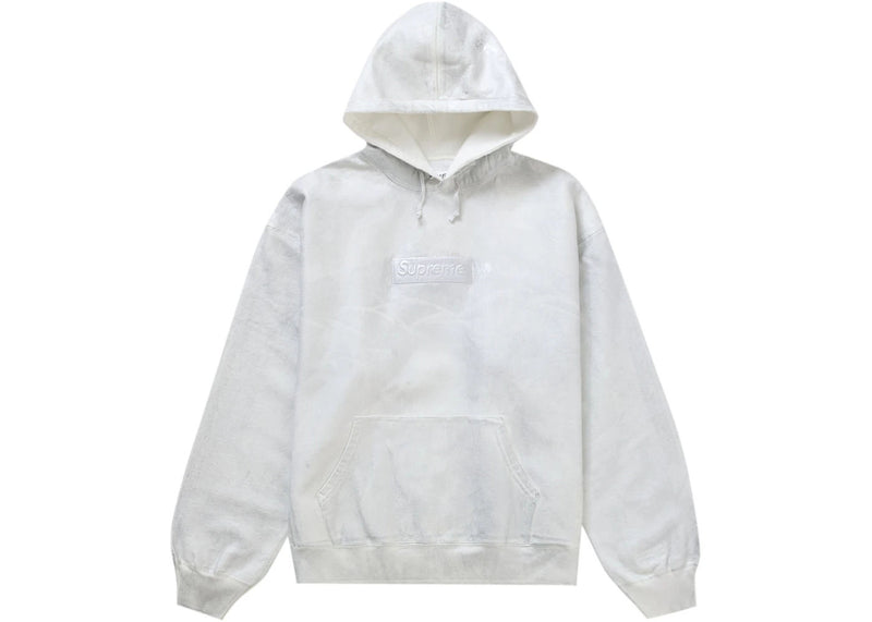 Supreme MM6 Maison Margiela Foil Box Logo Hooded Sweatshirt White