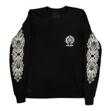 Chrome Hearts New York Floral Horseshoe L/S Tee Black