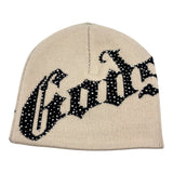 Godspeed OG Logo Studded Beanie Tan