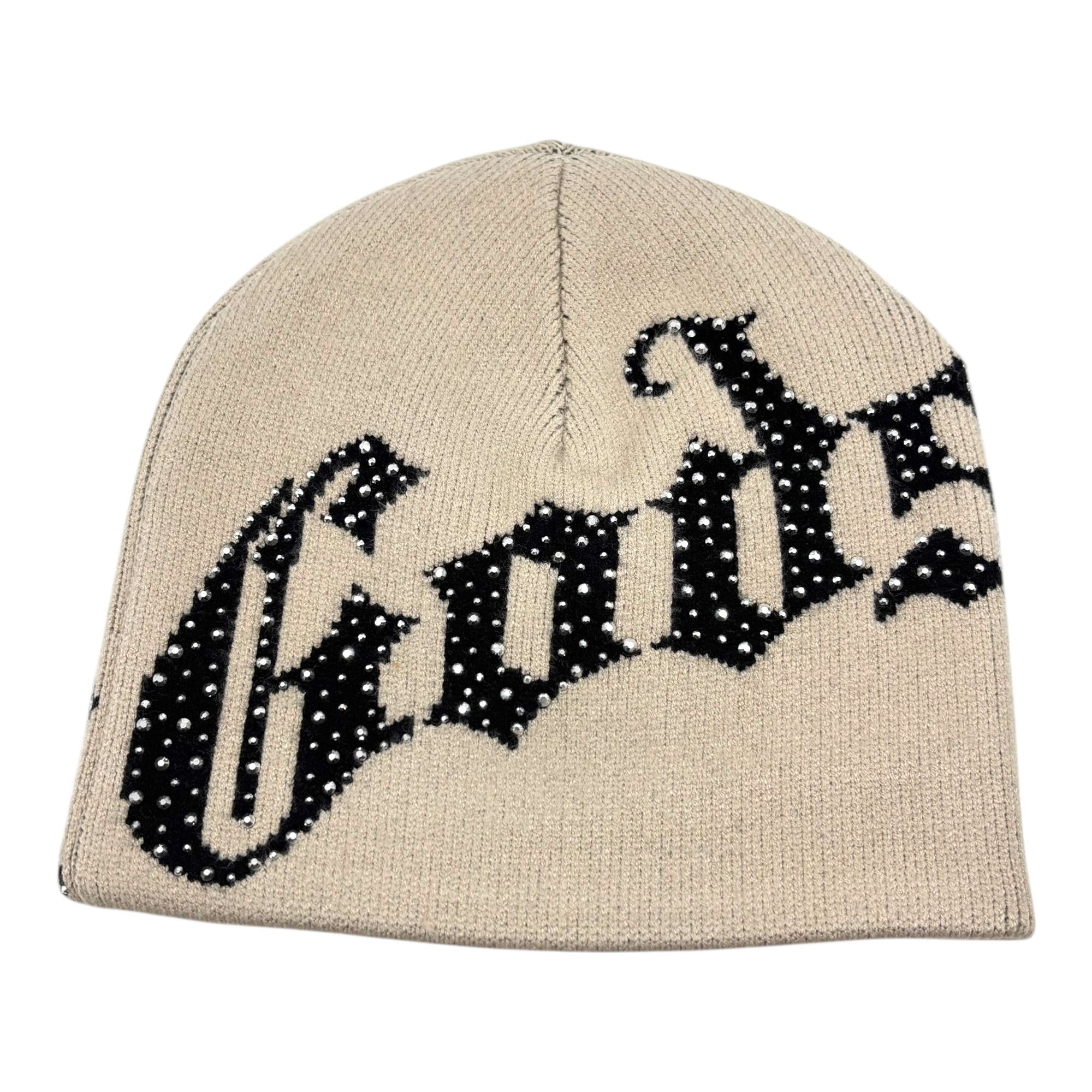 Godspeed OG Logo Studded Beanie Tan