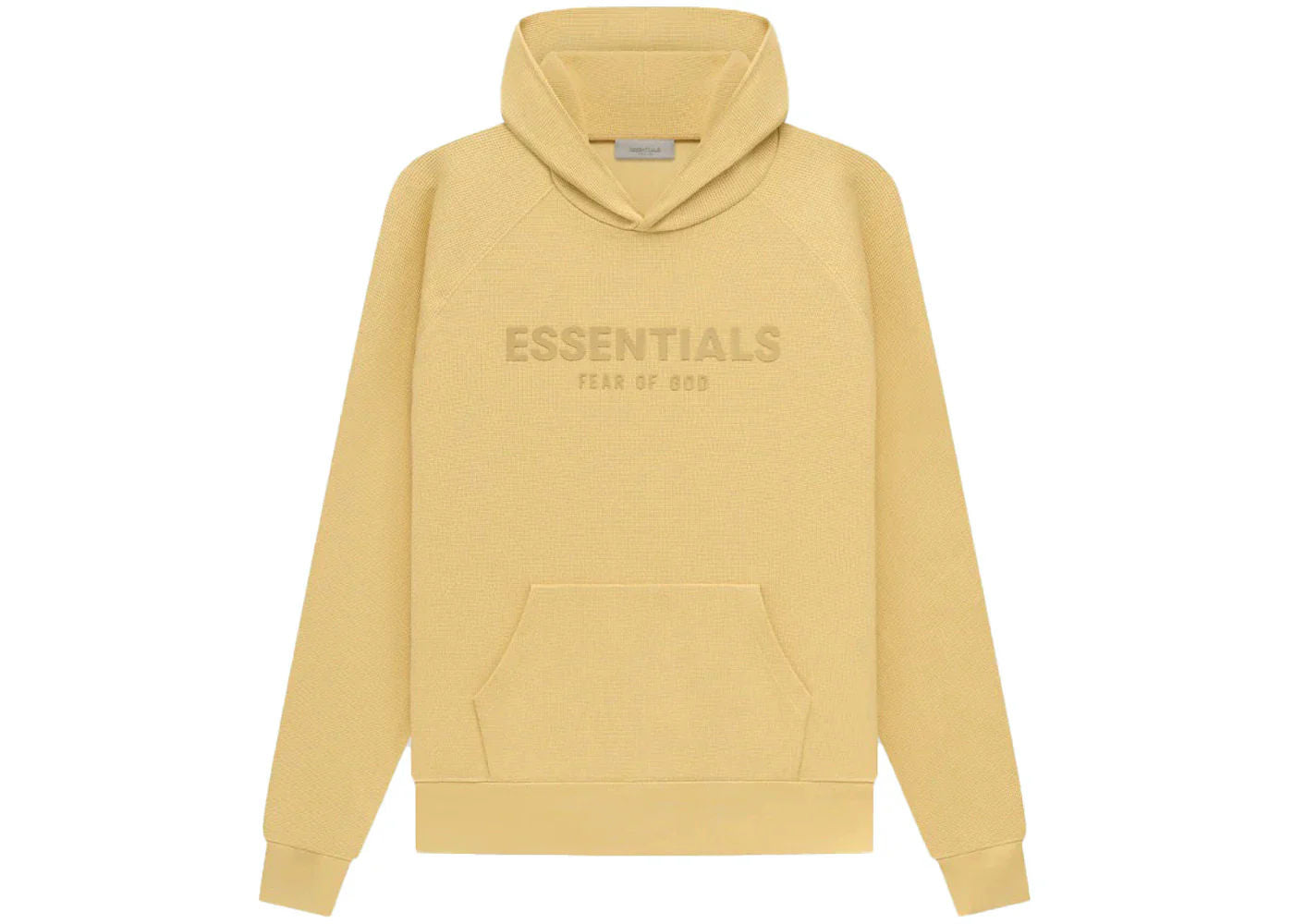 Essentials Waffle Knit Hoodie "Light Tuscan"