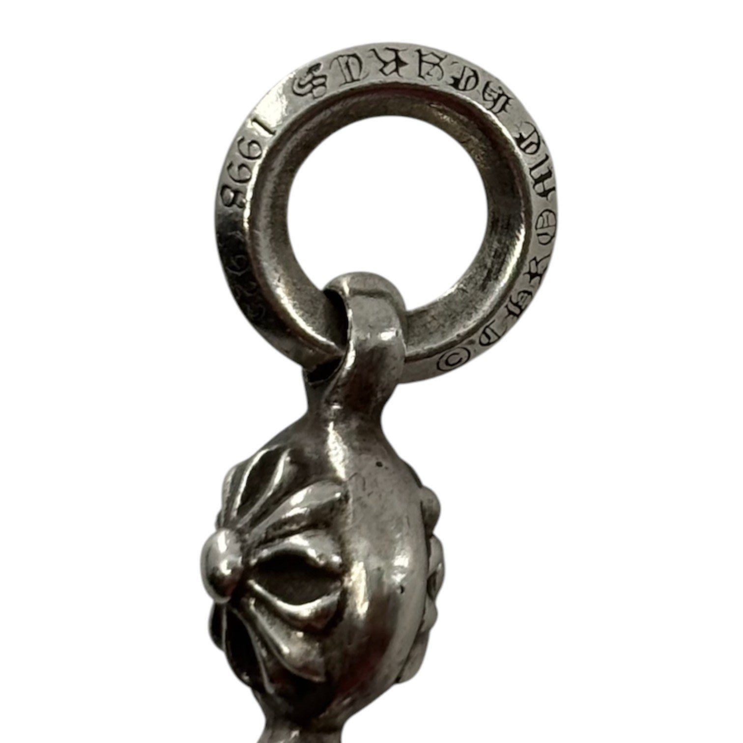 Chrome Hearts Silver Cross Ball Pendant