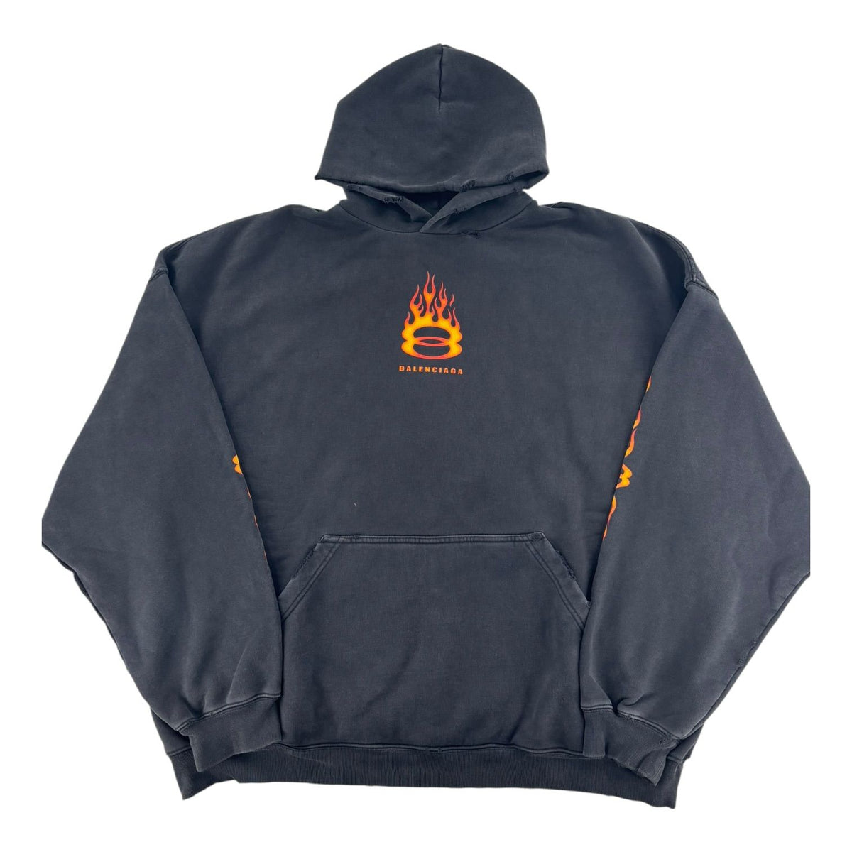 Balenciaga Burning Unity Hoodie Black