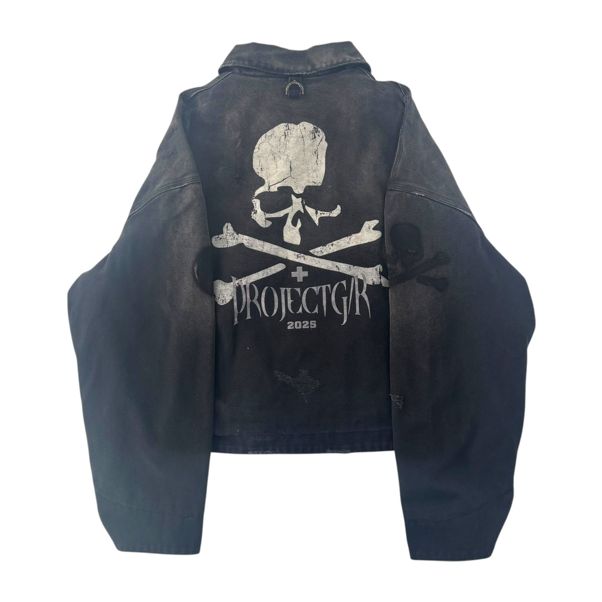 Project G/R x Mastermind Japan Distressed Canvas Work Jacket Black