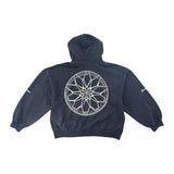Balenciaga Automobil Lamborghini Zip-Up Small Fit Hoodie Faded