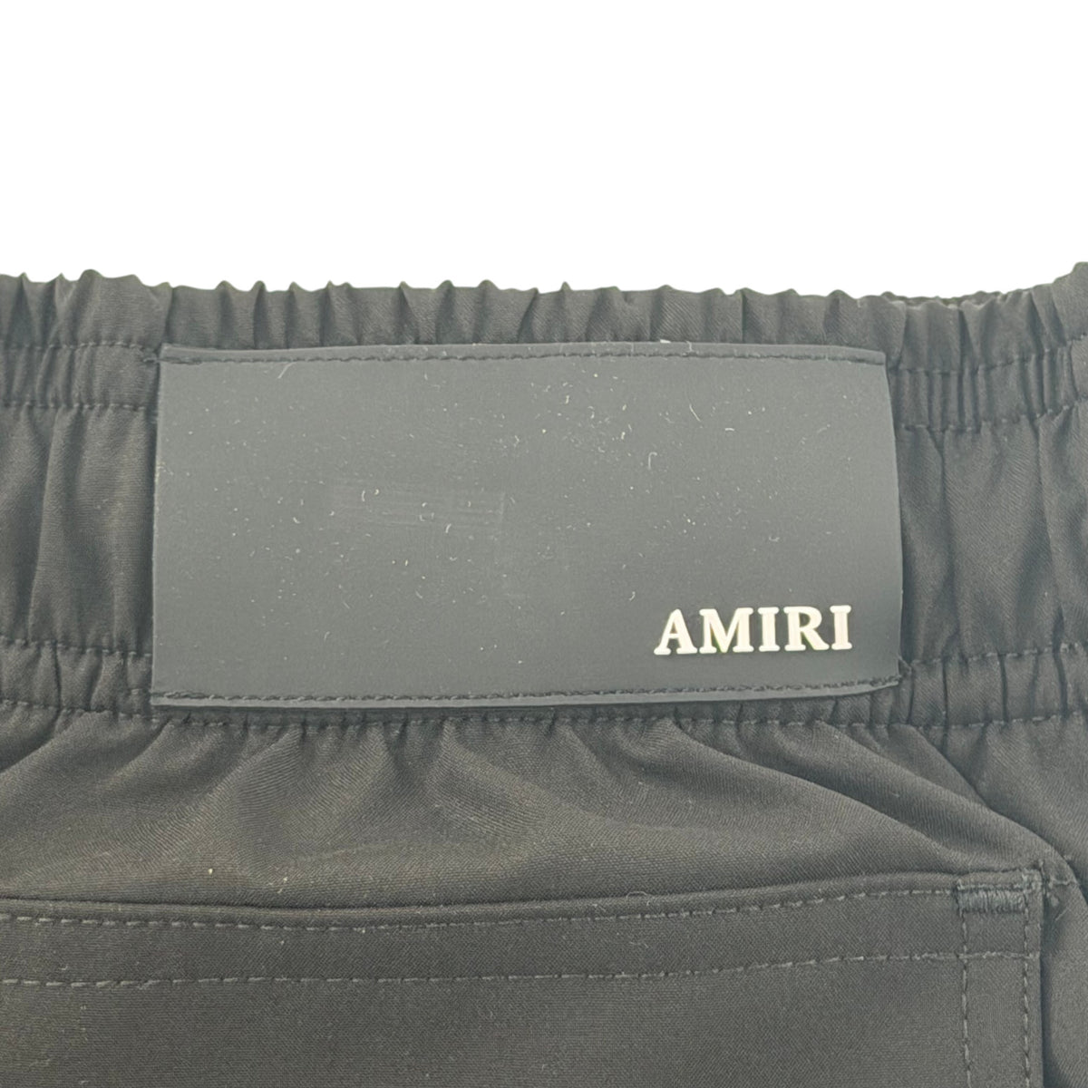 Amiri Logo Studded Drawstring Shorts Black