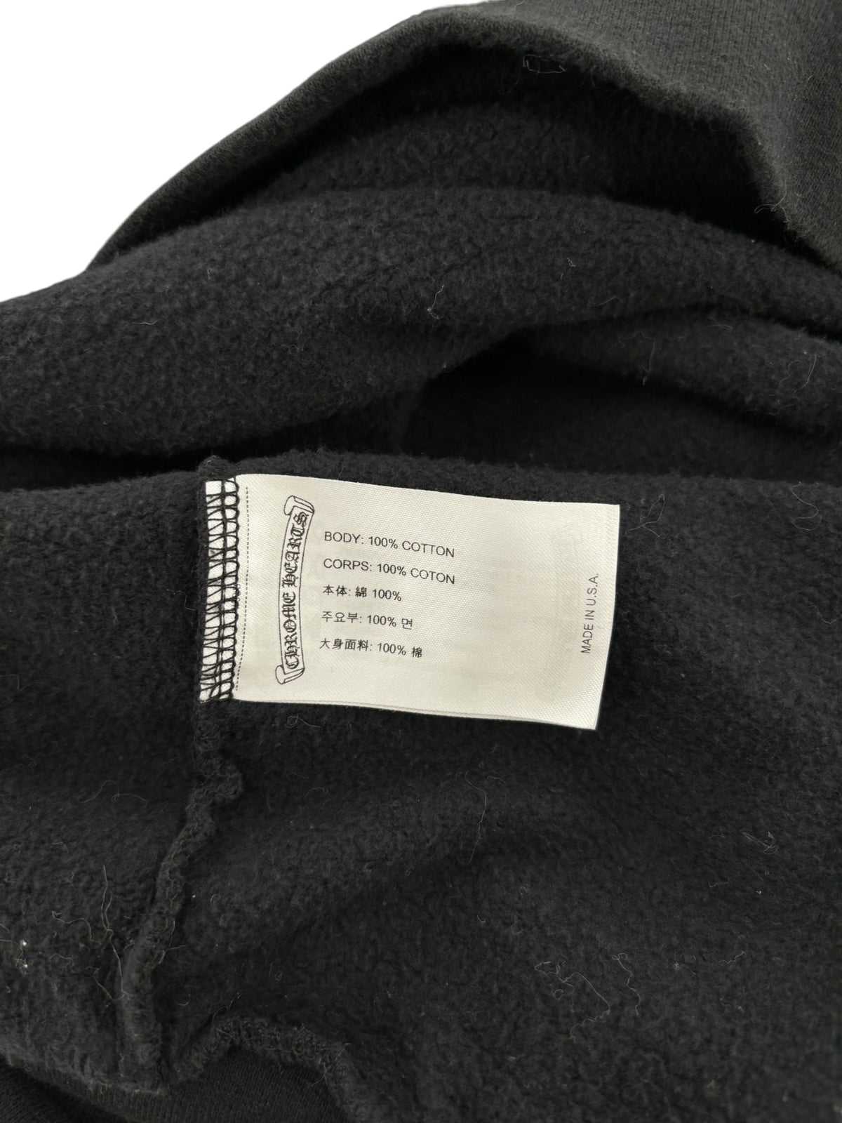 Chrome Hearts Neck Logo Crewneck Sweatshirt Black
