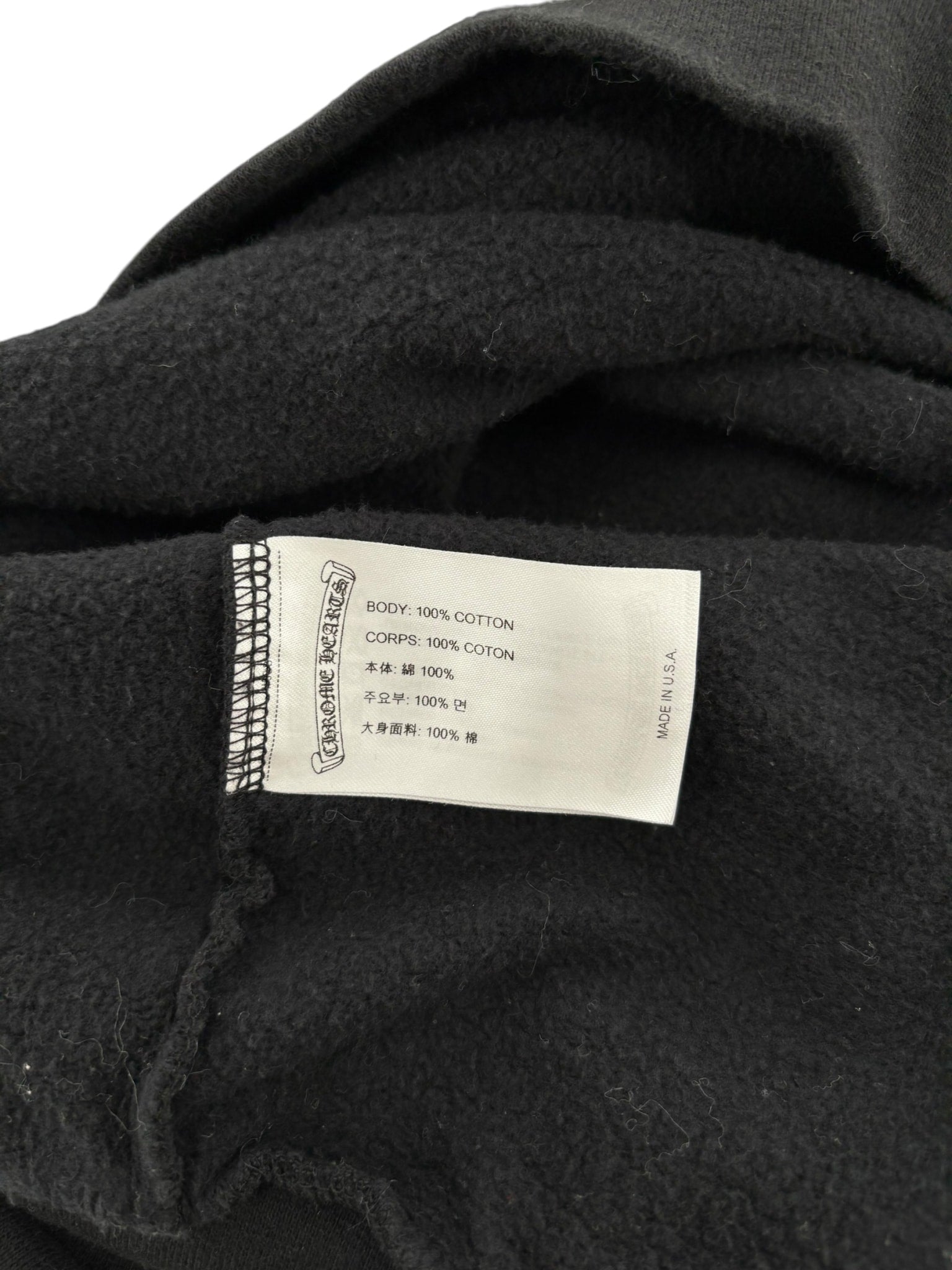 Chrome Hearts Neck Logo Crewneck Sweatshirt Black