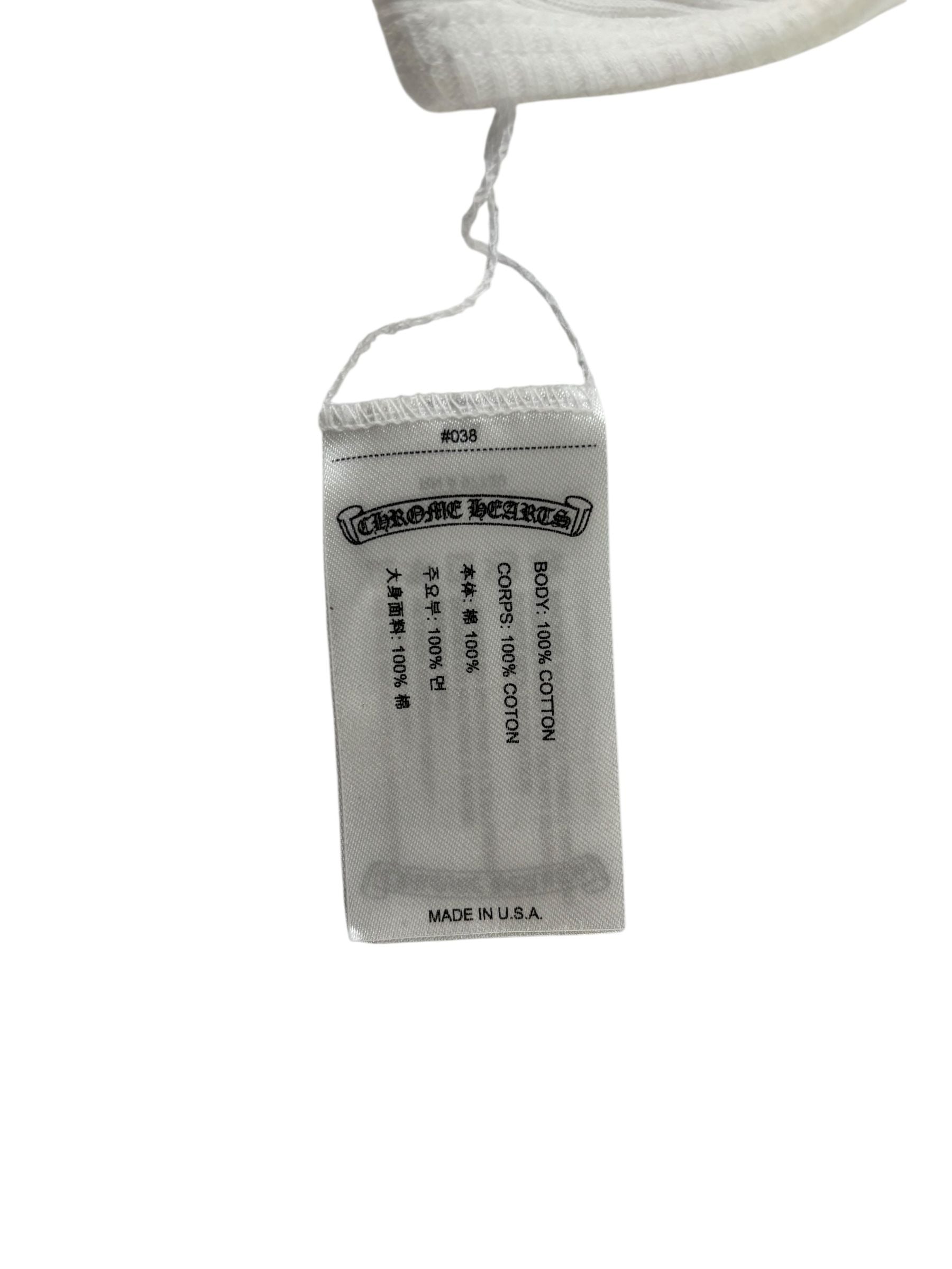 Chrome Hearts T Bar Rib Tank Top White/Pink