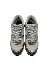 Chanel CC Logo Sneaker White Silver