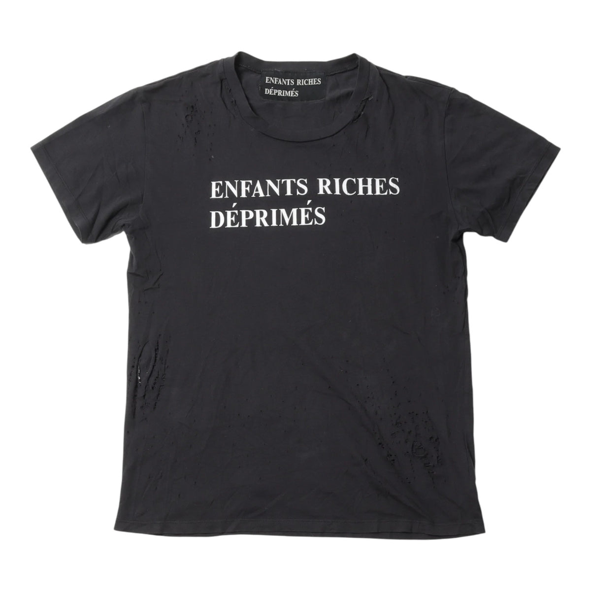 ERD Classic Logo Distressed Tee Black
