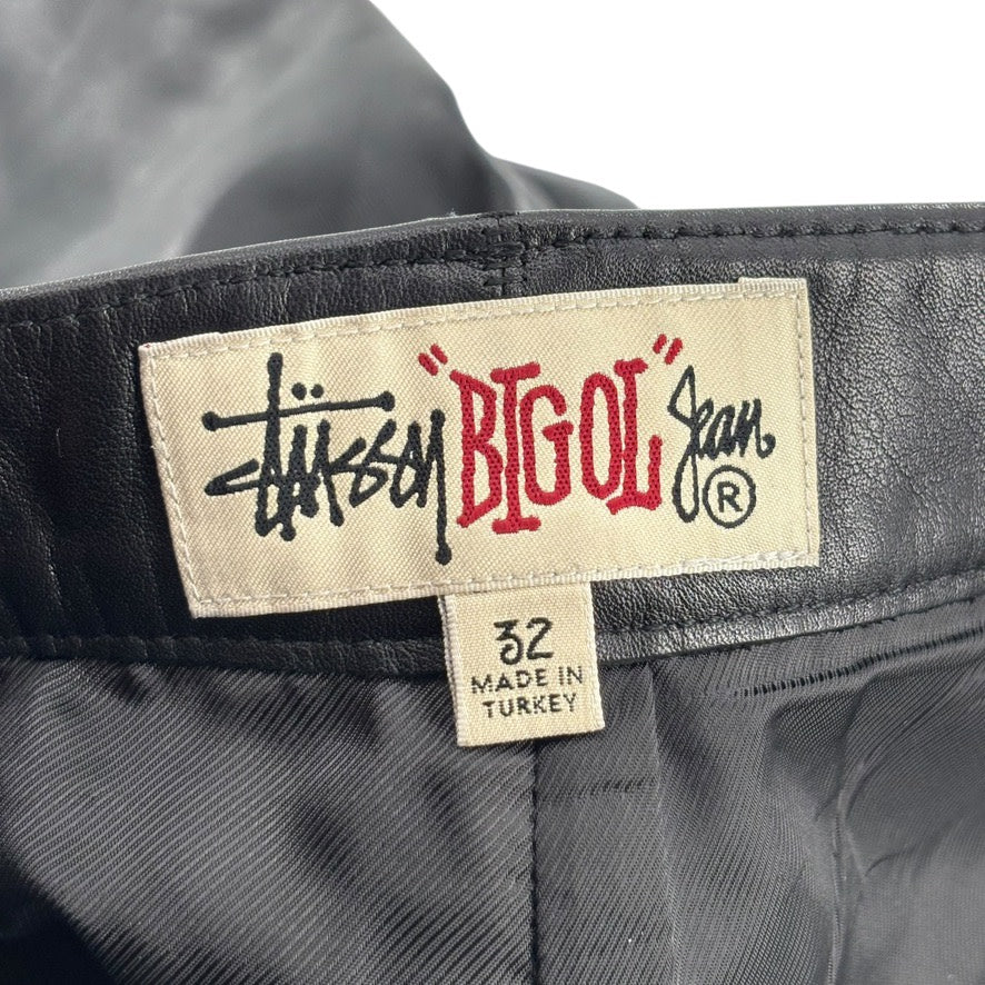 Stussy Leather Shorts Black