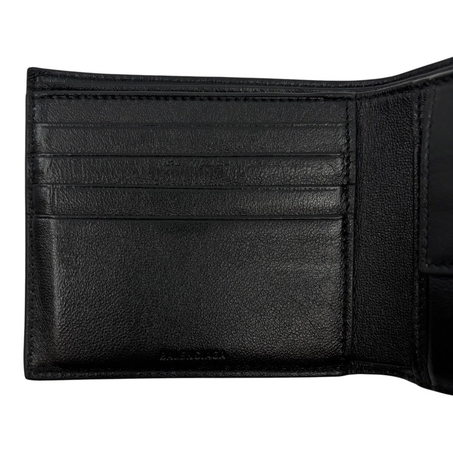 Balenciaga Logo Wallet Black