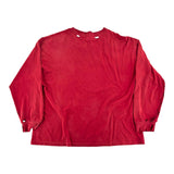 ERD Thrashed Logo Long-Sleeve Pocket T-Shirt Red