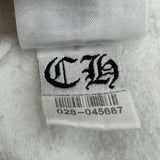 Chrome Hearts Floral Cross Zip Hoodie White