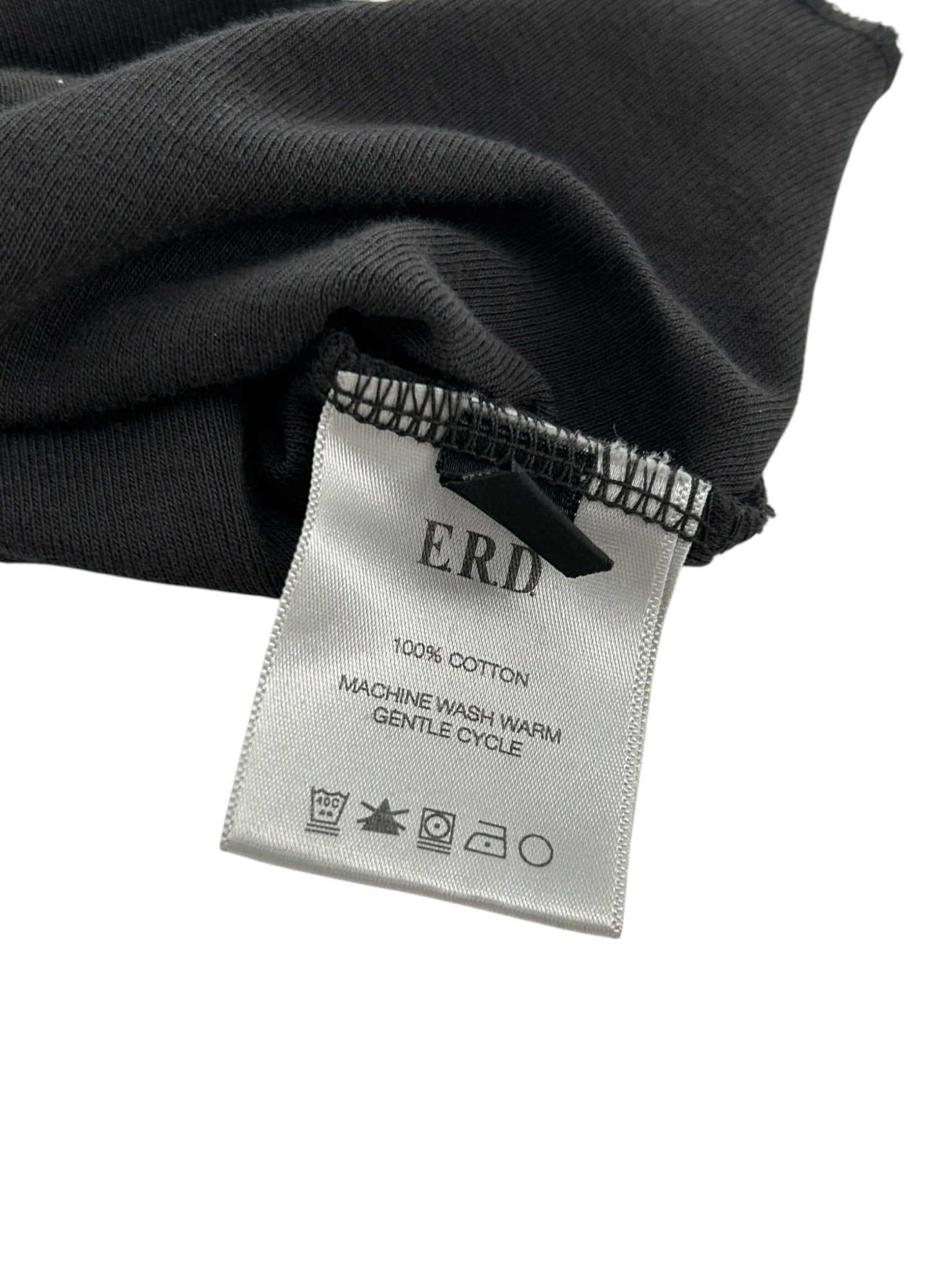 ERD Baby Raglan Faded T Shirt Black