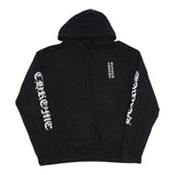 Chrome Hearts Monogram Vertical Logo Hoodie Black