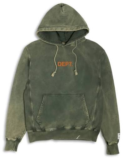 Gallery Dept. Logo Painted Hoodie Forest Green