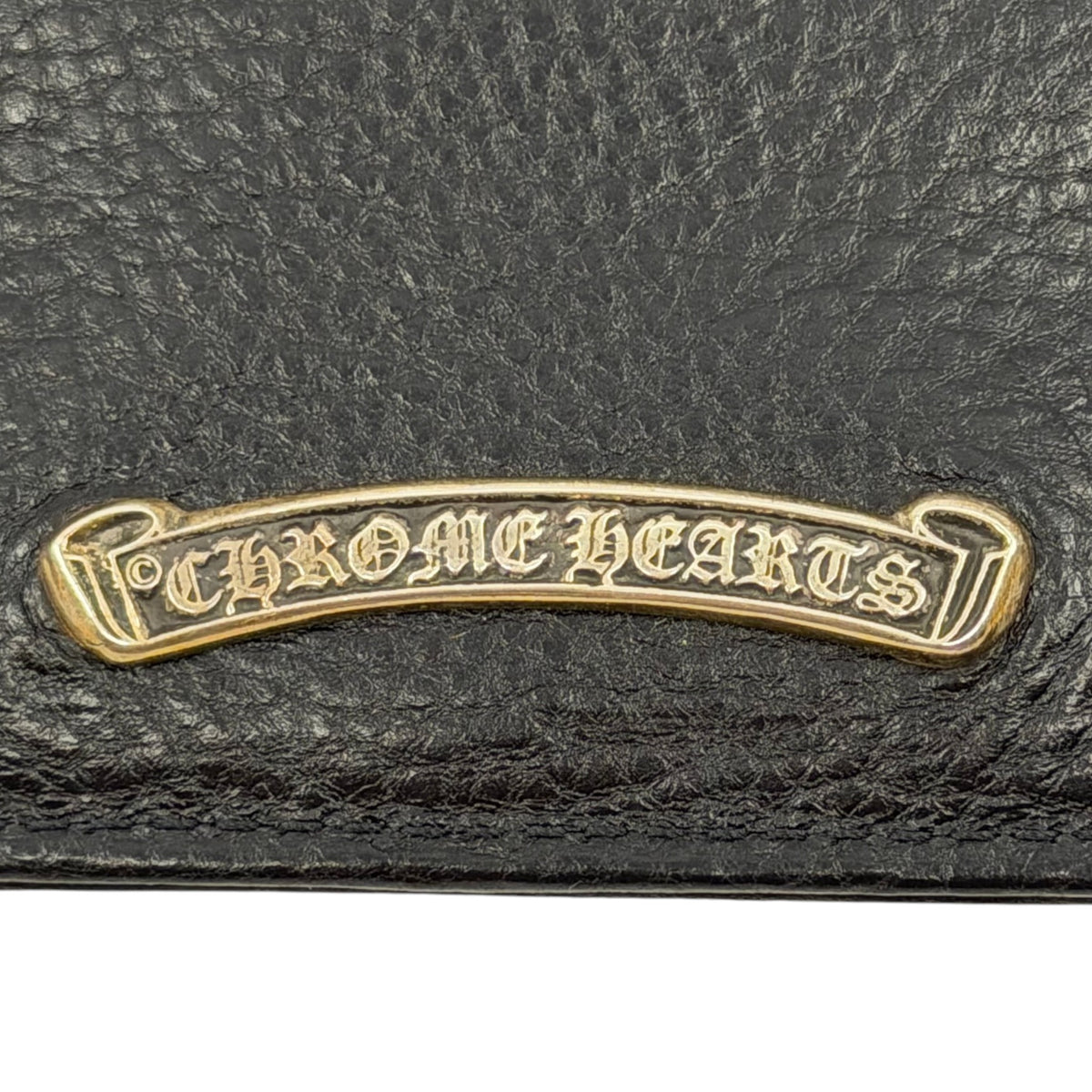 Chrome Hearts Leather Cardholder Black Accessory
