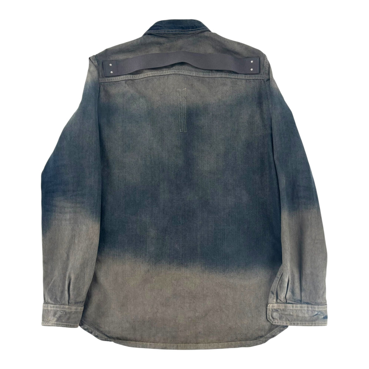 Rick Owens Fogpocket Denim Outershirt Darkdust