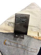 AMIRI Stonewashed Distressed Slim Cut Jeans Deep Classic Blue