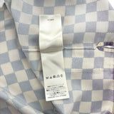 Louis Vuitton Damier Gradient Printed Silk Polo Shirt Multicolor