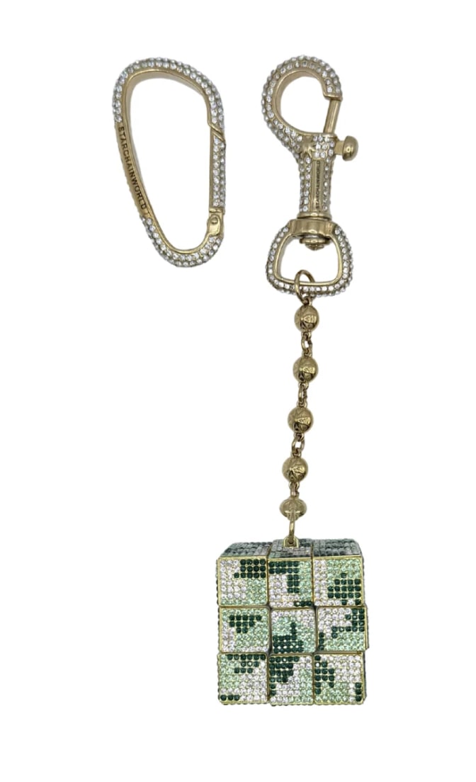 Starchain Green Camo StarCube Keychain