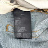 AMIRI Leather Stitch Logo Clay Indigo Jean Blue