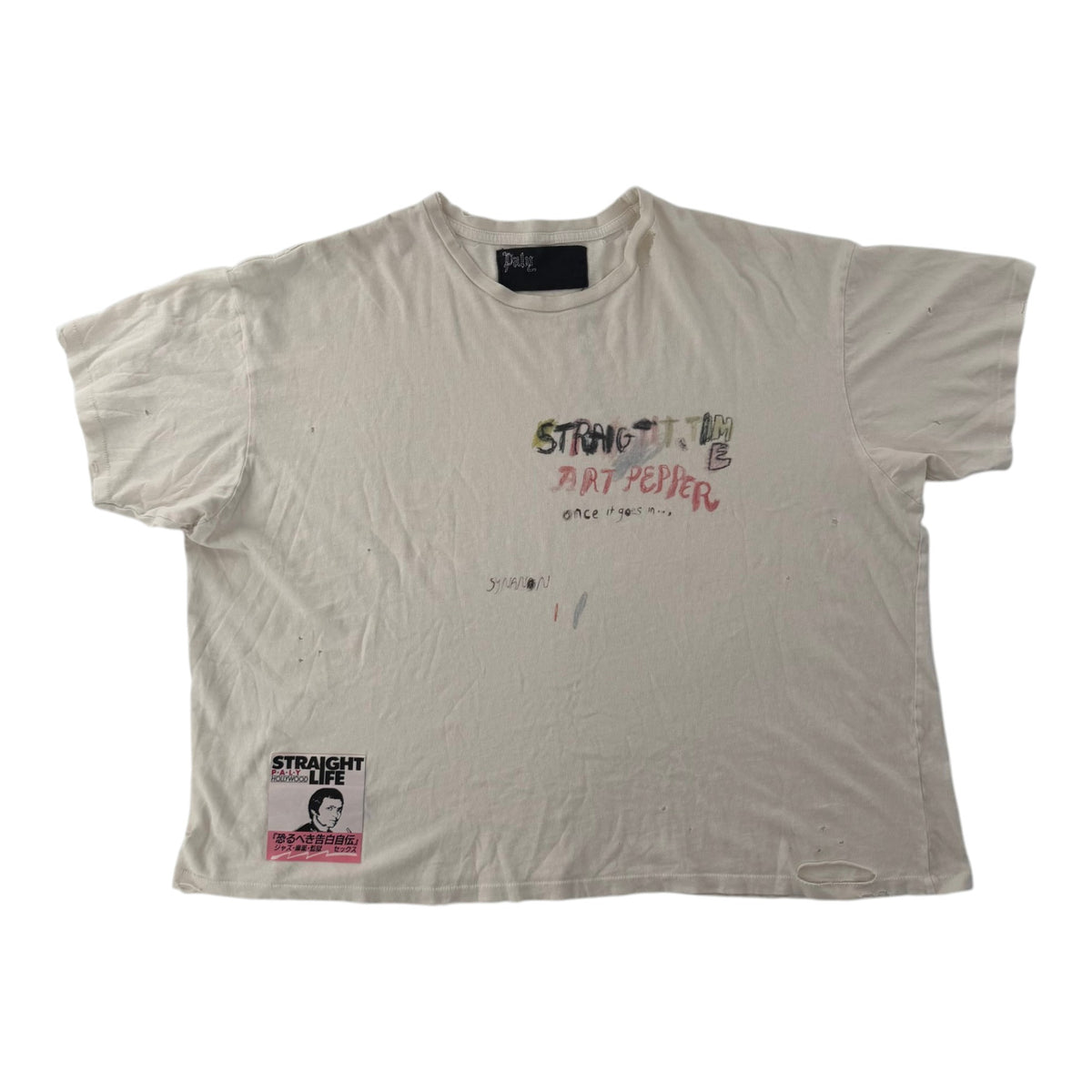 Paly Hollywood Straight Time Tee Cream