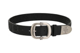 Homme + Femme Iron Patch Belt Black on Black