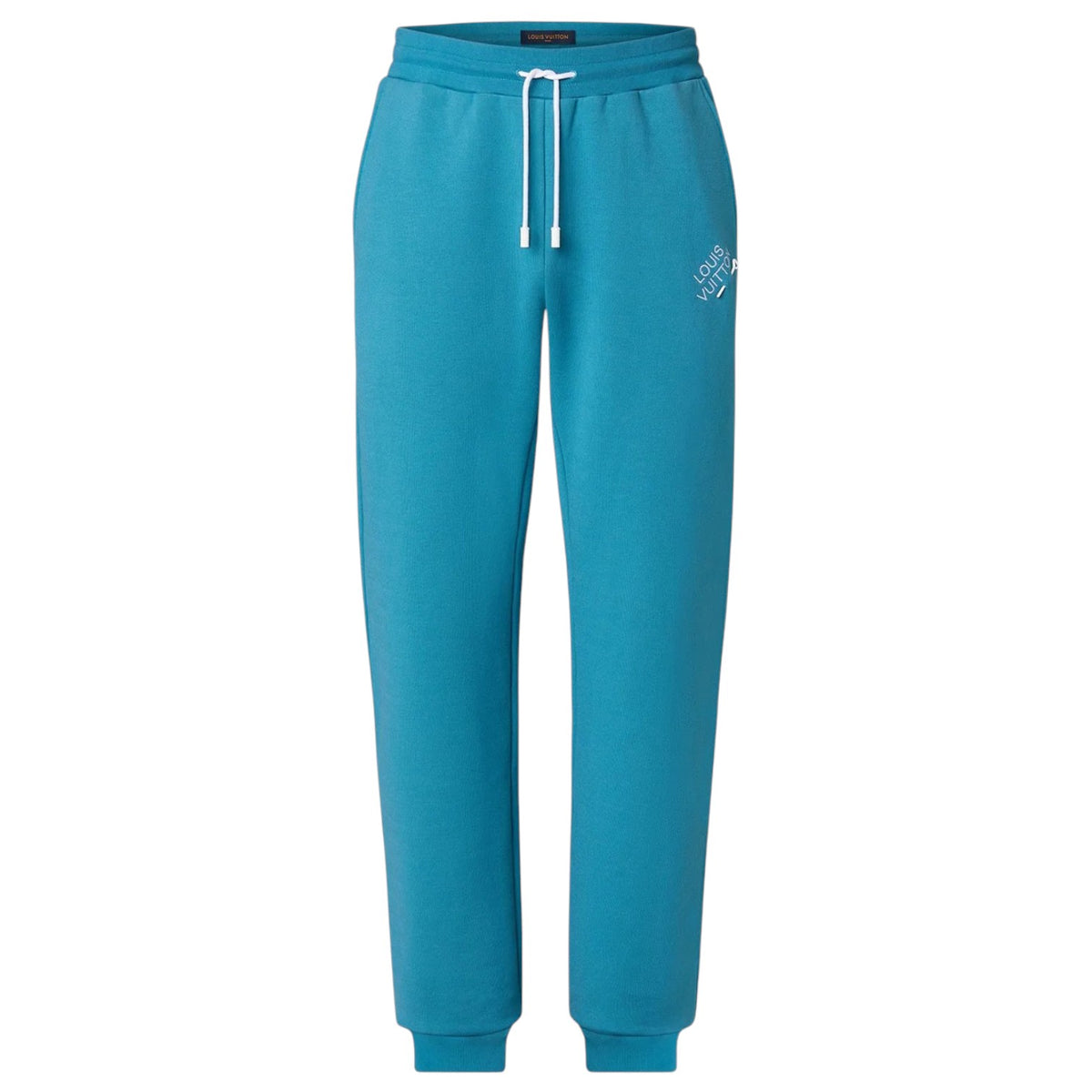 Louis Vuitton Embriodered Pin Logo Pants Blue