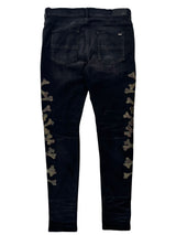 Amiri Camo Bone Jeans Aged Black