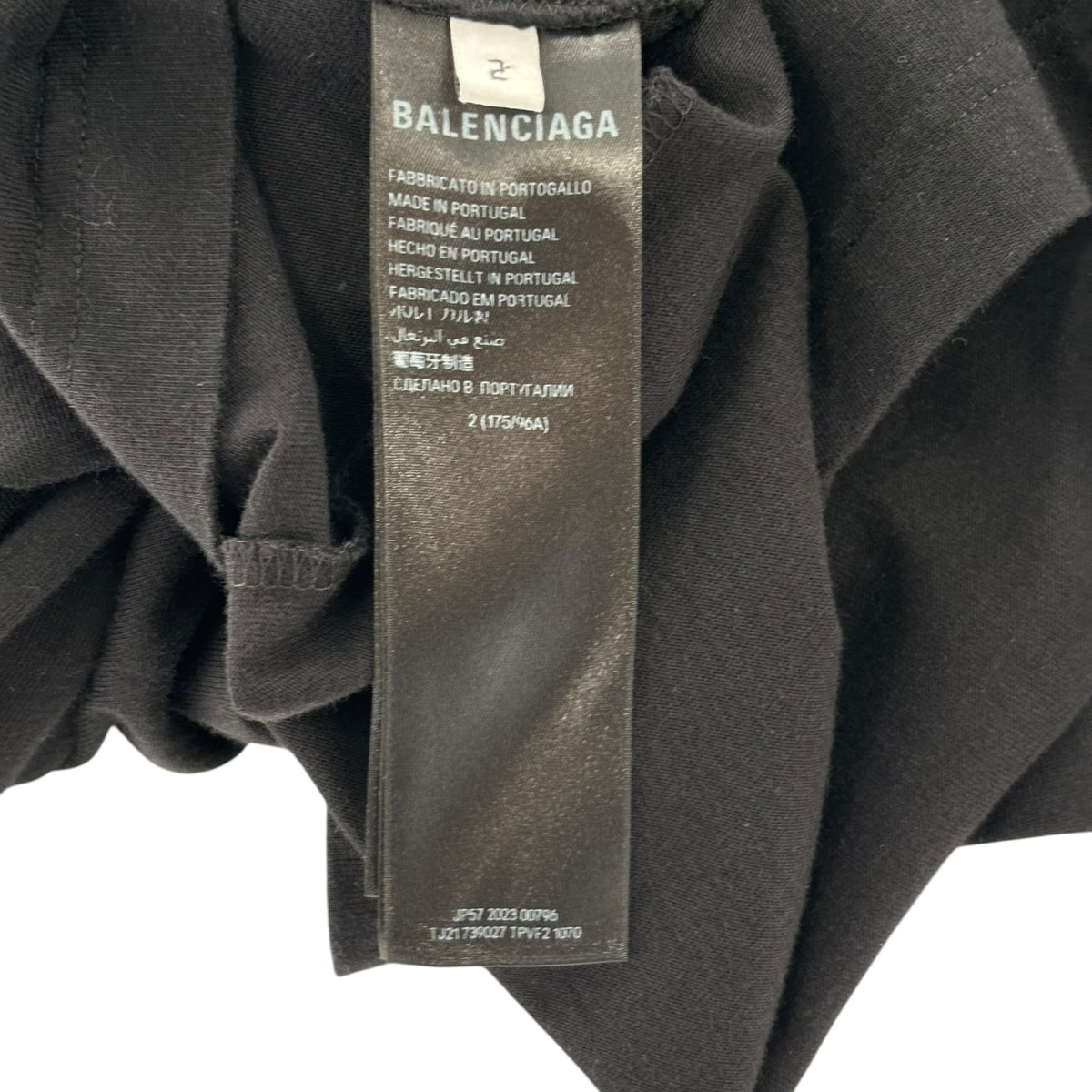 Balenciaga Layered Logo Longsleeve Black