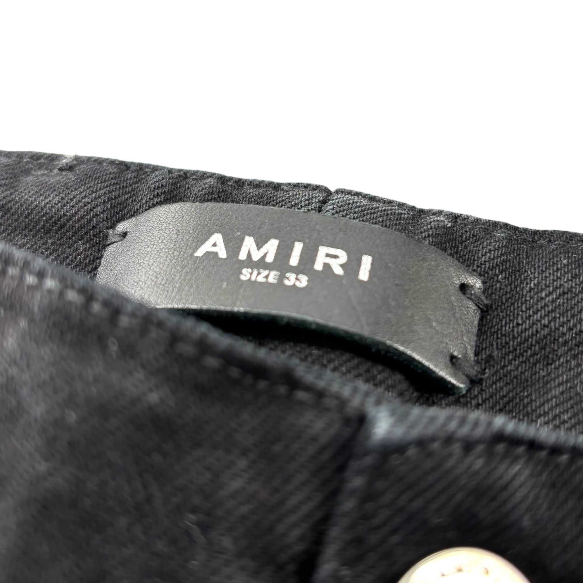 AMIRI M65 Cargo Kick Flare Leg Jeans Black