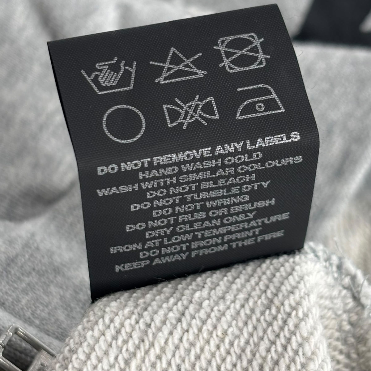 Protocol Reconstructed Sweatshirt Zip Hoodie Grey