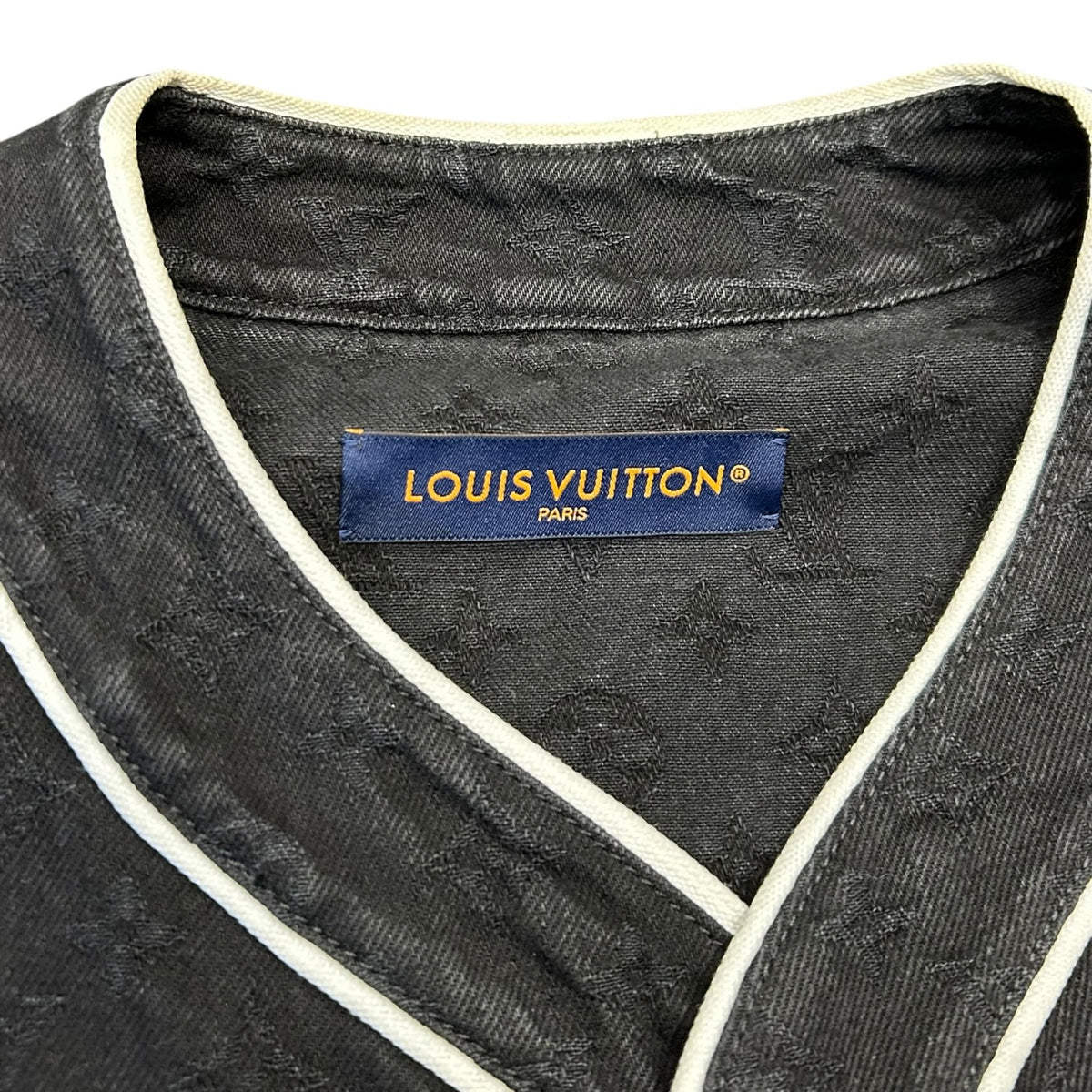 Louis Vuitton Monogram Baseball Jersey Black