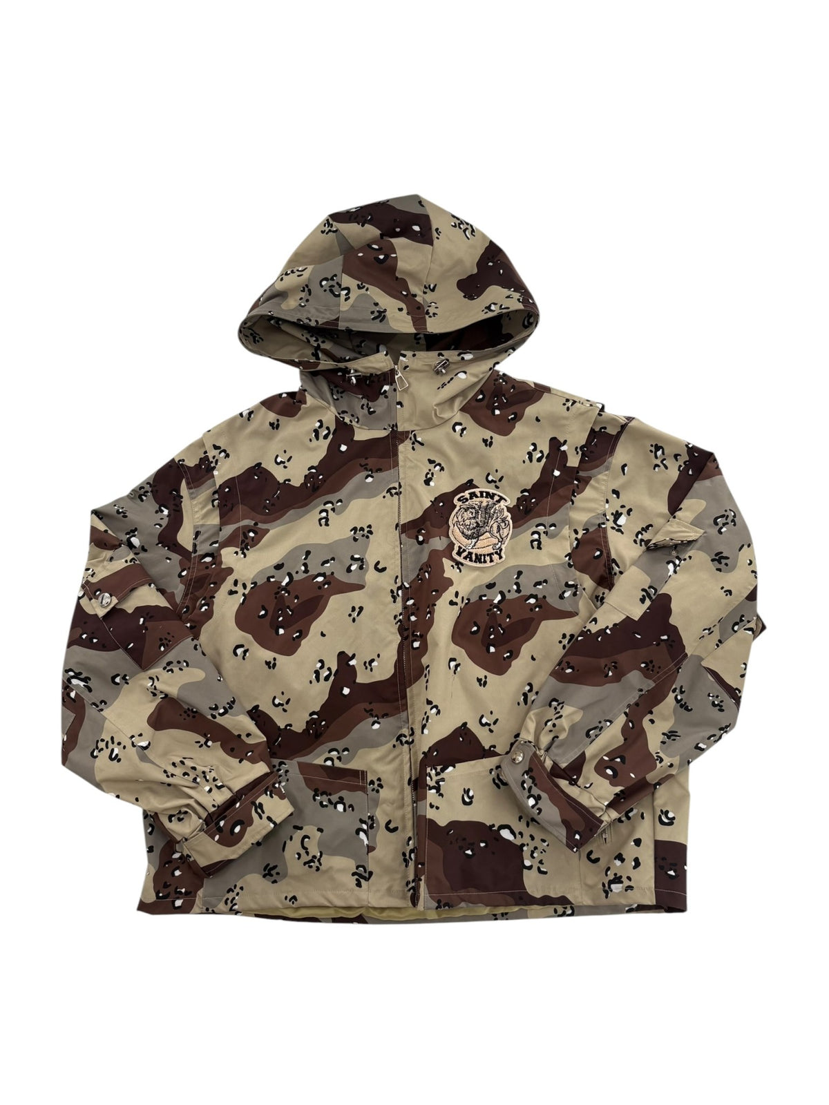 Saint Vanity Nylon Hooded Jacket Desert Camo