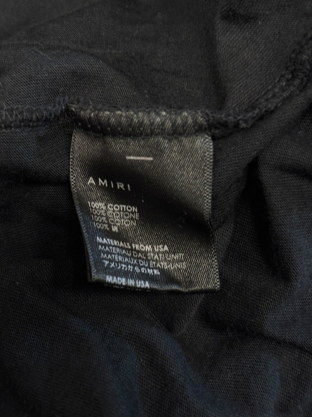 AMIRI Rattlesnake Interlocking MA Core Logo Tee Black