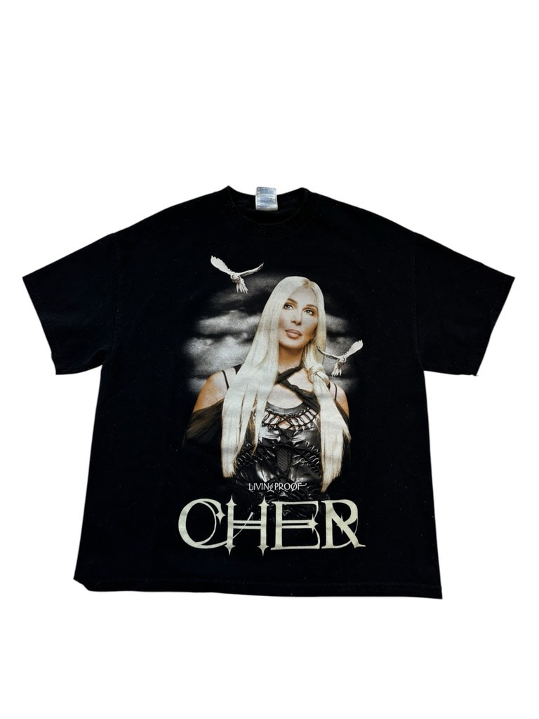 CHER Farewell Tour 2003 Living Proof Tee Black