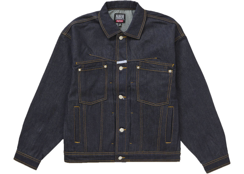 Supreme Marithé + François Girbaud X-Seam Denim Trucker Jacket Dark Indigo