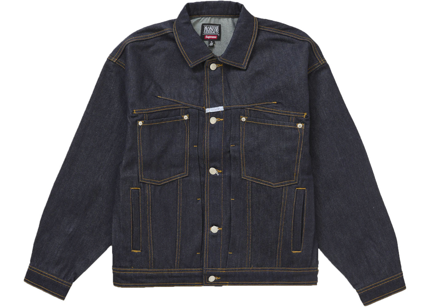 Supreme Marithé + François Girbaud X-Seam Denim Trucker Jacket Dark Indigo
