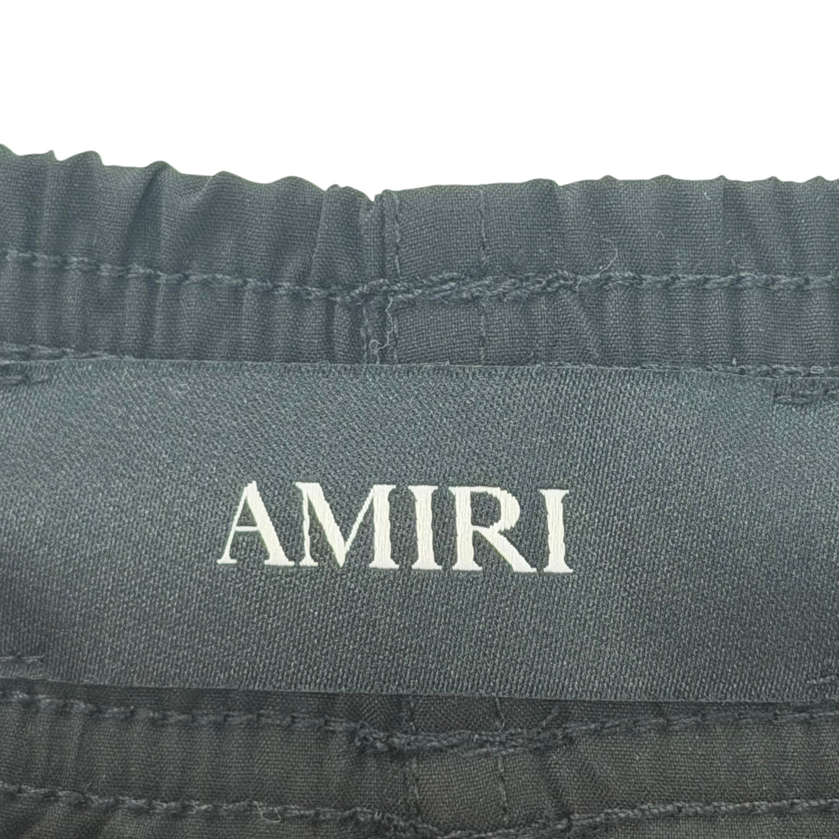 Amiri Logo Studded Drawstring Shorts Black