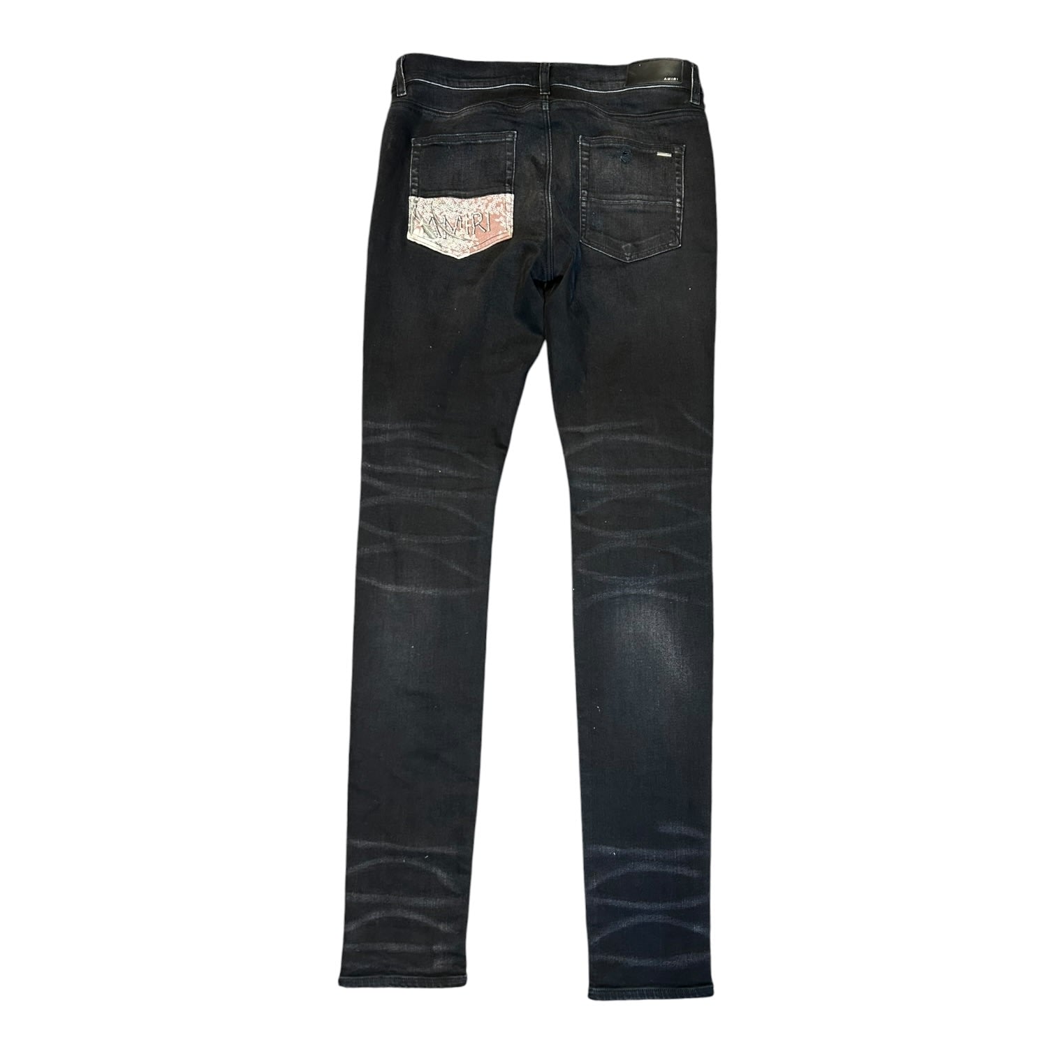 Amiri MX1 Black Jeans Back Pocket Patch