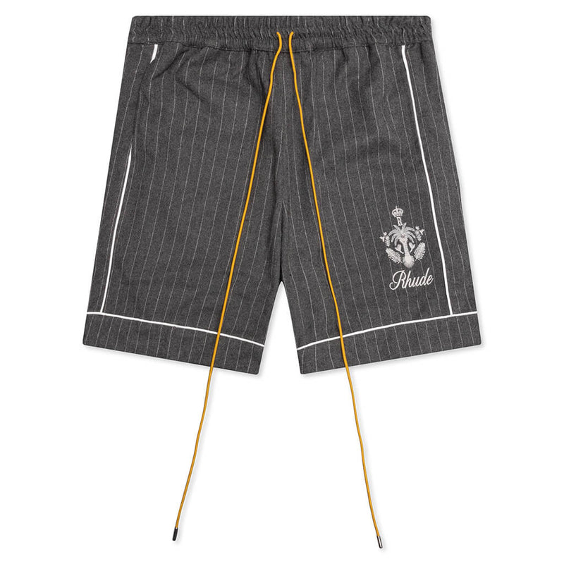 Rhude Stripped Shorts "GreyWhite"